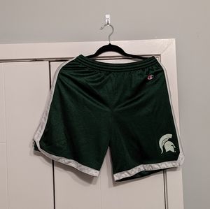 Vintage Champion Michigan State Spartans long sweat shorts